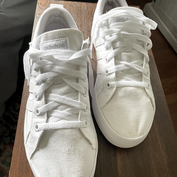 Adidas White Tennis Shoes - Picture 2 of 4